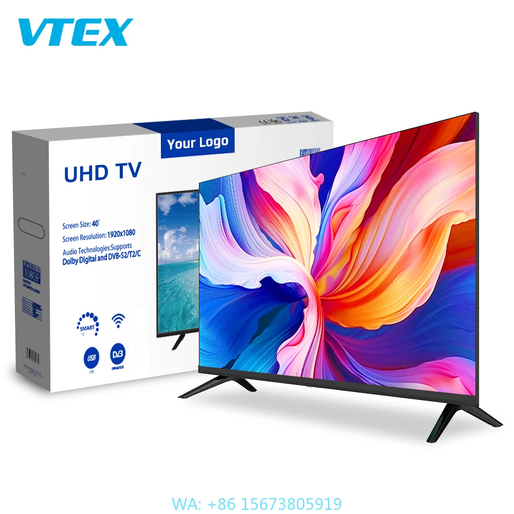 Televisor Inteligente VITEK 4K LED de 49, 60 y 78 Pulgadas, Televisor UHD de Pantalla Plana Chino Económico, Televisor LED UHD Inteligente de 55, 65, 75, 80 y 85 Pulgadas 4K