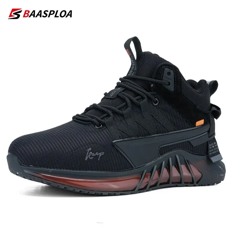 Baasploa New Men Winter Cotton Shoes Plush Warm Walking Shoes for Men Comfort Anti Splash Water Sneakers Male Non-slip Outdoor