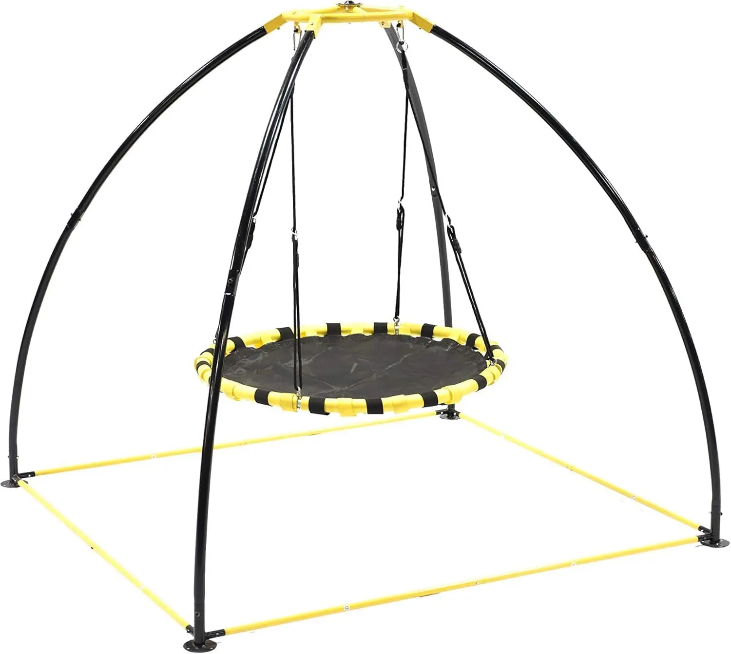 

JumpKing UFO Swing Set - Indoor or Outdoor Saucer Swing for Kids - Backyard Swing for Kids and Adults with New Bearing