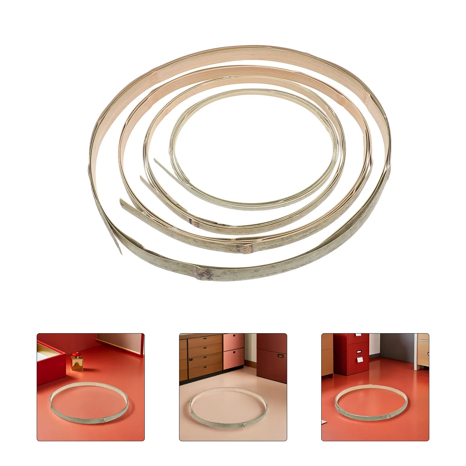 

4Pcs Wide Flat Rattan Wicker Weaving Strips Bamboo Materials for DIY Furniture Restoration Patio Repair Projects