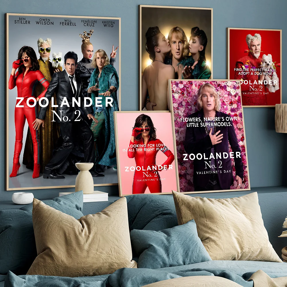 

Classic Movies And TV Z-Zoolander 2 Classic Vintage Posters Vintage Room Home Bar Cafe Decor Nordic Home Decor
