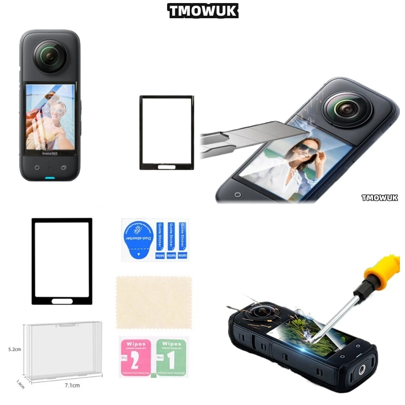

Screen Film For Insta360 X3 X4 X5 GPS Anti - Scratch PMMA 3D Curved Full Cover Flexible Protector