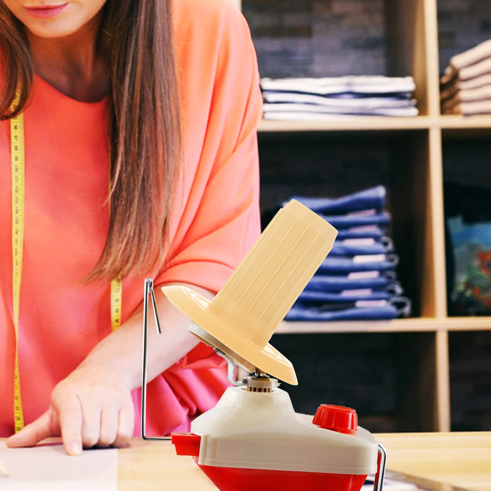 2 قطعة دليل الغزل الكرة لف أداة المحمولة آلة الحياكة Diy بها بنفسك الصوف سلسلة بكرة الحرفية الغزل الكرة صنع #4