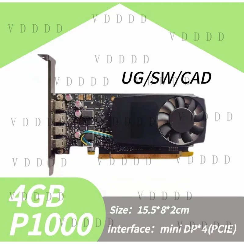 L... for NVIDIA P1000 4G Graphics Card HalfHeigh UG/SW/CAD/Modeling Design and Rendering