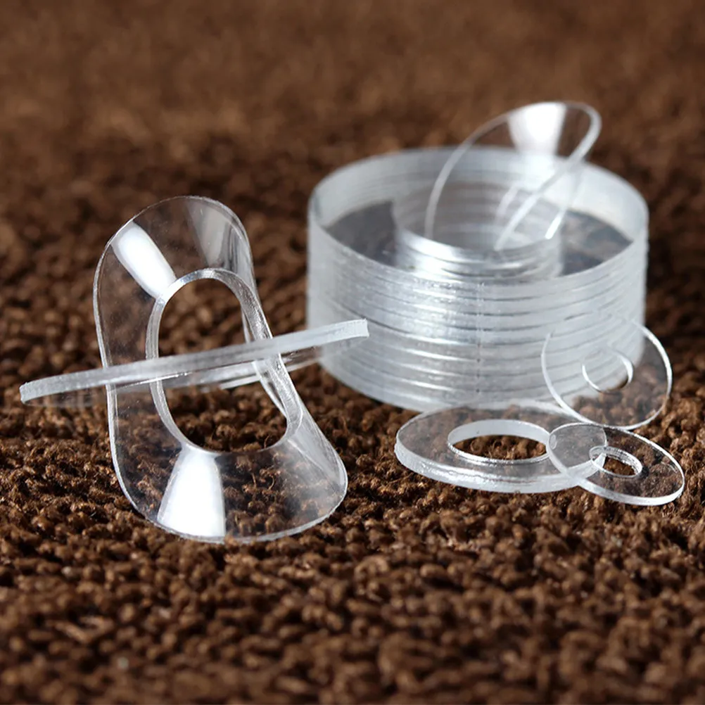 500pcs Transparent PVC Faucet Gaskets Soft Washers for Screws Bathroom Sink Mounting Sealing Leak Repair