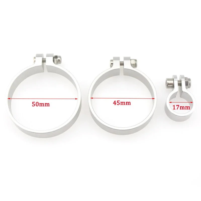 Aluminum Alloy Exhaust Pipe Clamp ID17/45/50mm for Rc Gas Nitro Boat RC Car Parts1pc