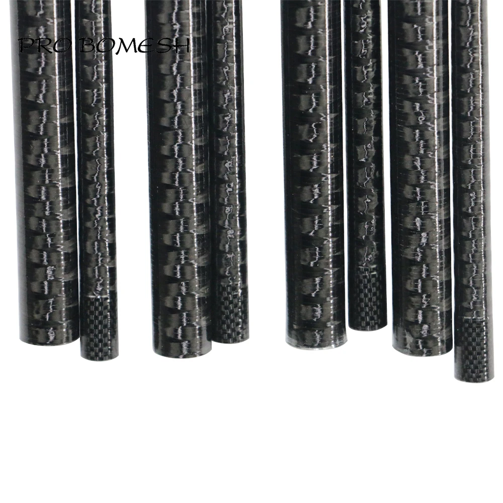 Pro Bomesh 1 Pcs 2.46M/8FT 2 Section Swirl Sanded Carbon Fiber Travel Rod Eging Rod Blank Spigot Joint DIY Rod Building Blank