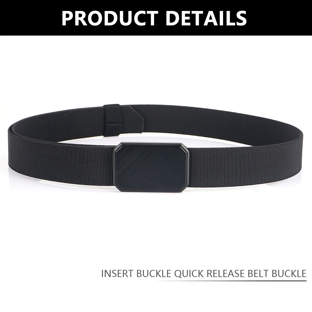 ALPTACTICS Magnetischer elastischer Gürtel für Herren, Legierungsschnalle, Schnellverschluss, Unisex, dünner Gürtel, 35 mm, Gürtel für Herren und Damen, Jeans, Bund, Gürtel – Detail 6