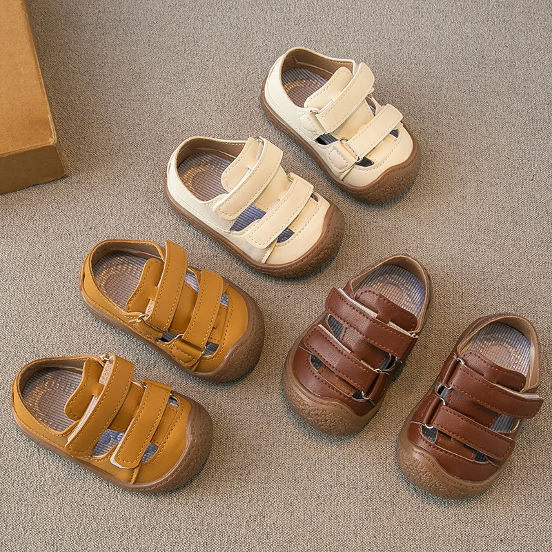 Sandalias de bebé para niños pequeños, zapatos de playa Baotou, novedad de verano, 2024