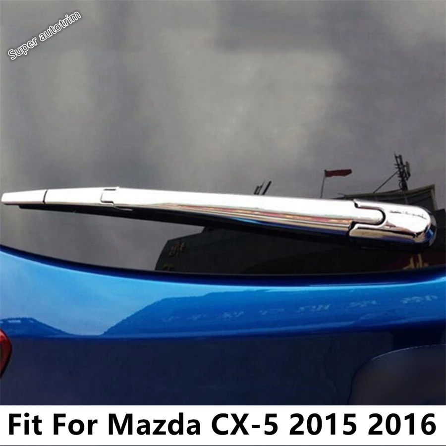 

Rear Windshield Window Windscreen Rain Wiper Decoration Cover Trim For Mazda CX-5 CX5 2015 2016 ABS Chrome Accessories Exterior