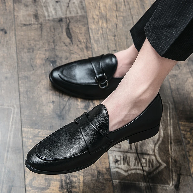 Gentleman British Style Loafers Men Daily Classic Style Youth Nightclub Banquet Casual Business Formal Shoes