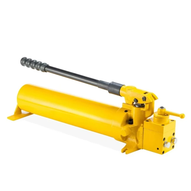 

Hydraulic manual pump with hydraulic plunger jack