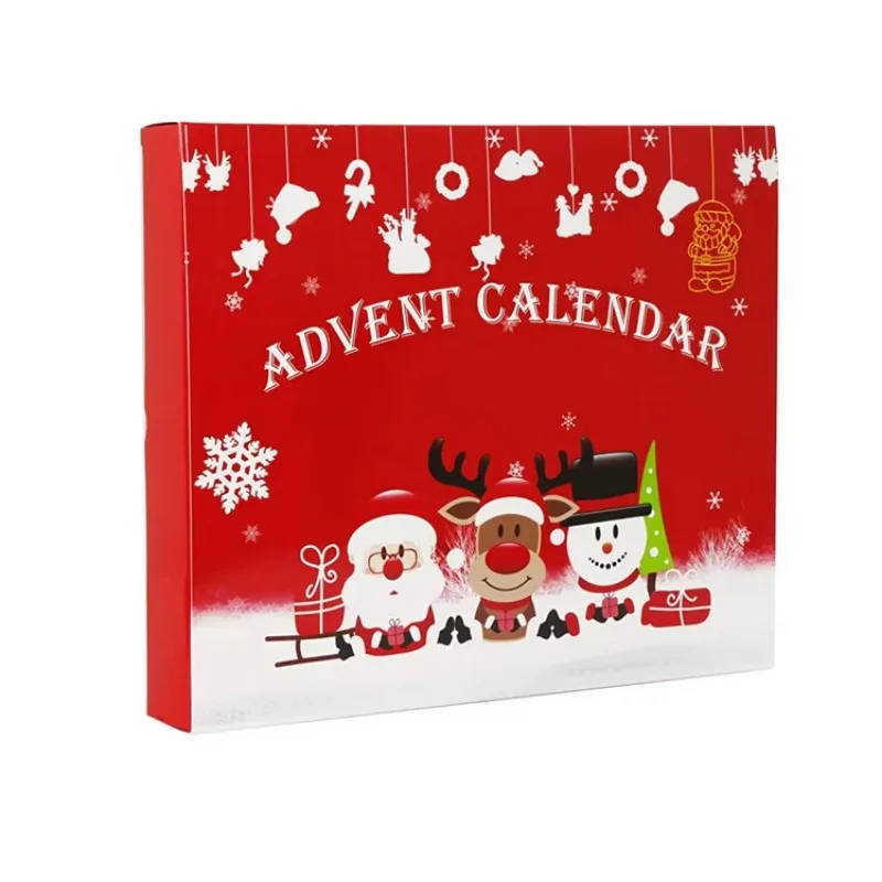 Customization.Customization.Retail Logo Printed Christmas Custom Chocolate Gift Box Advent Calendar