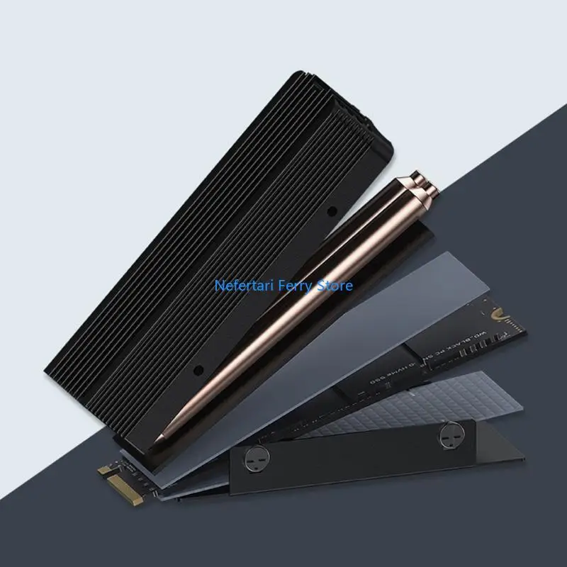 A9BD M.2 2280 SSD Dissipador calor com eficiência resfriamento 2280 SSD Dissipador calor Radiadores Dissipadores