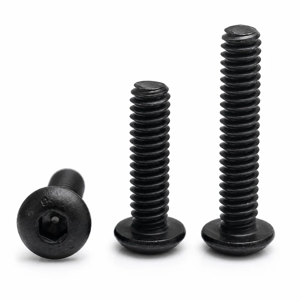 10.9 Grade Imperial US Standard Round Head Hex Socket Screws Pan Dome Head Bolts Fasteners 4#-10# 1/8-3/8