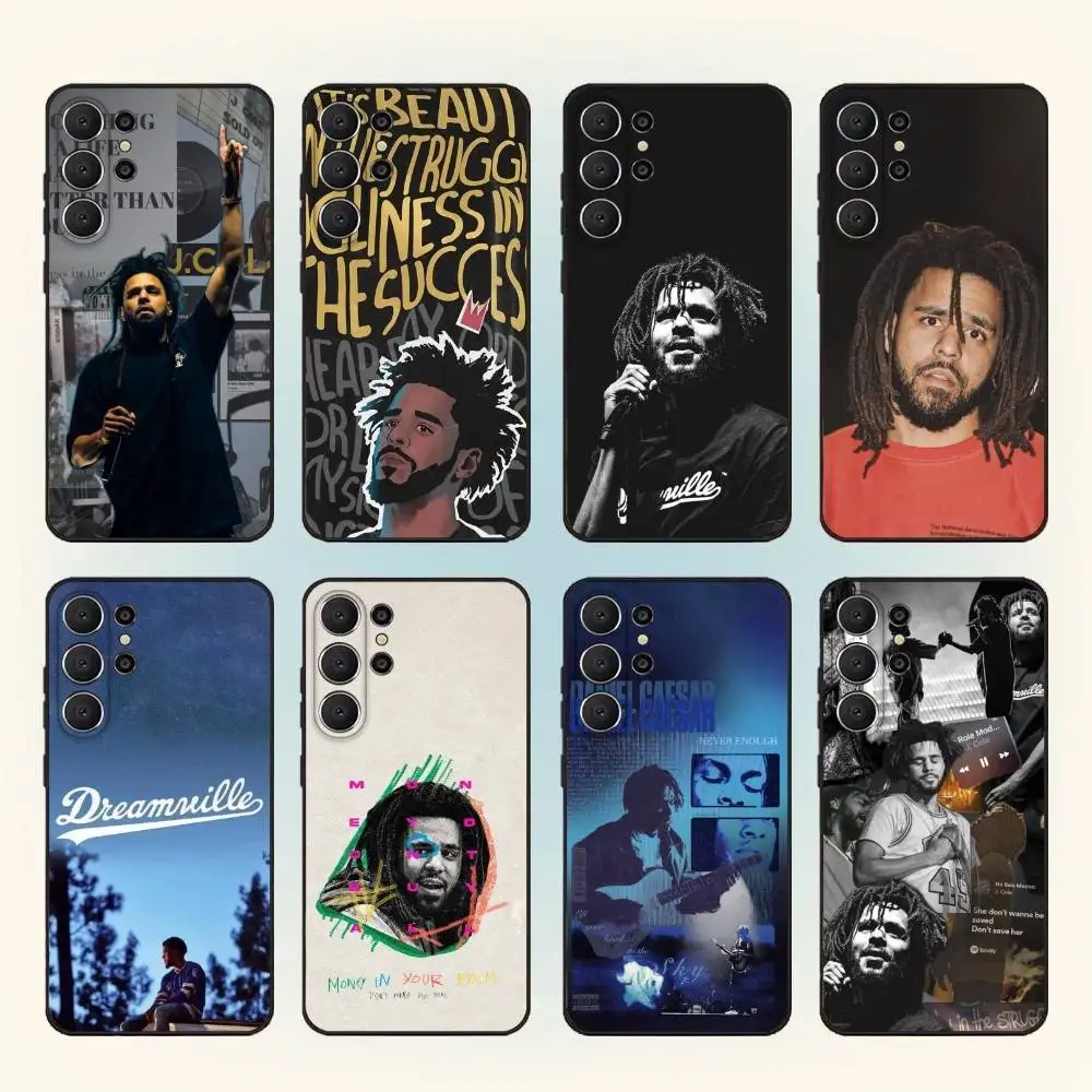 

J Cole Rapper Phone Case Phone Case For Samsung S25,S24,S21,S22,S23,S30,Ultra,S20,Plus,Fe,Lite,Note,10,9,5G Black Cover