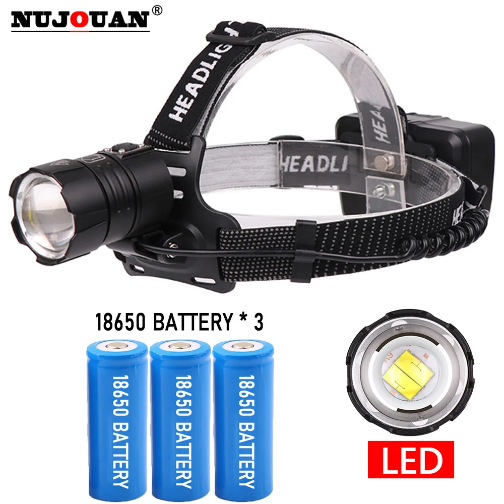 LED USB Rechargeable XHP70 High Power Headlamp Powerful Super Bright Waterproof Fishing Searching Camping Front Light Flashlight