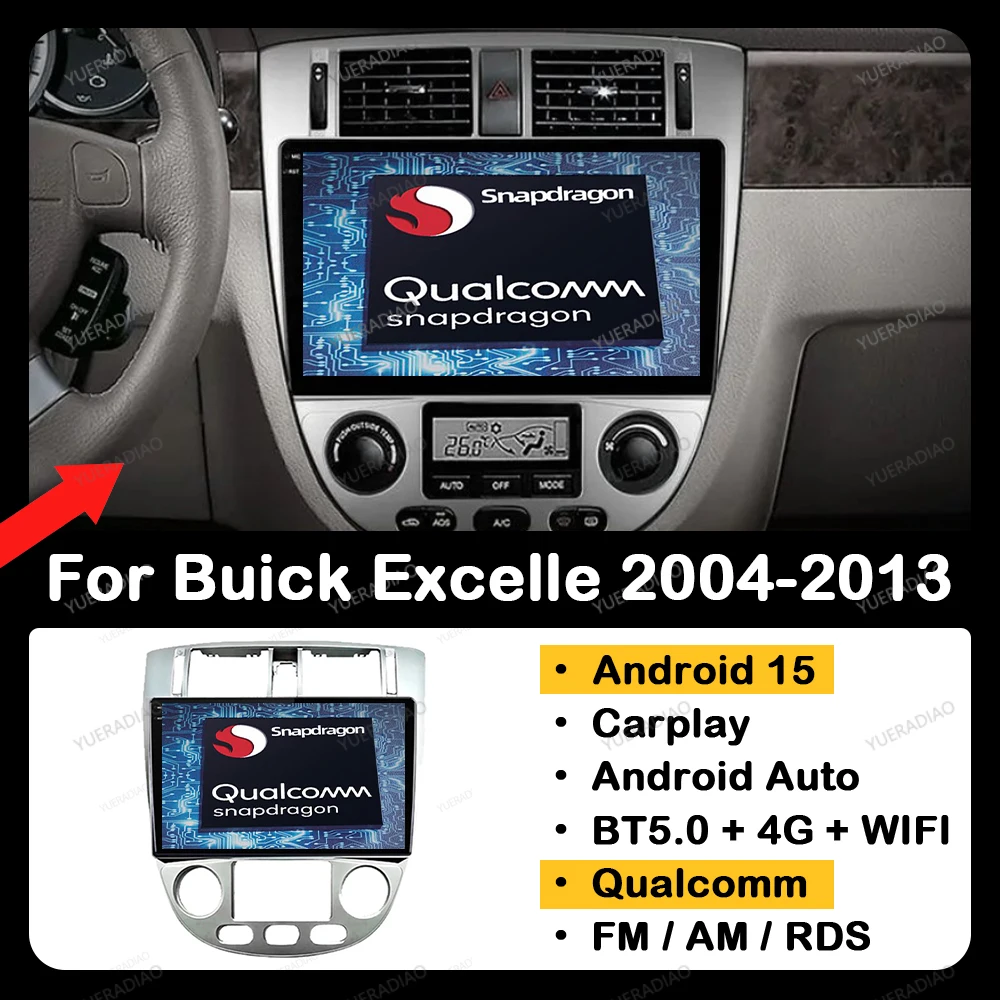 

Android 15 Car Radio For Chevrolet Lacetti J200 2004 - 2013 Multimedia Video Player Qualcomm GPS NAVI 2DIN BT Head Unit QLED