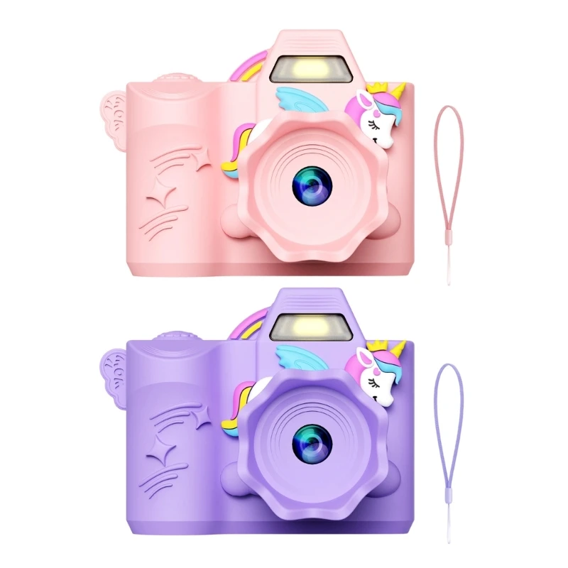 090B Participatory Cartoon Camera Toy With 64GB Memory Simple 720P Photography Video Register Educational Gift For Children