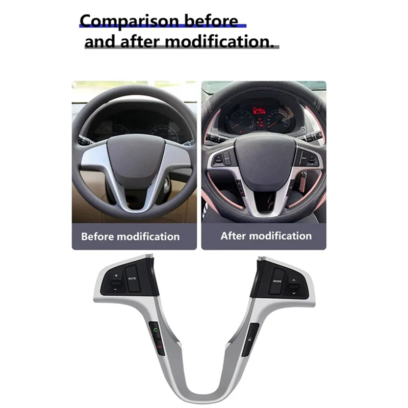 

AASS-Multifunction Steering Wheel Switch With Harness For Hyundai ACCENT Solaris Steering Wheel Button 96700-1R0304X