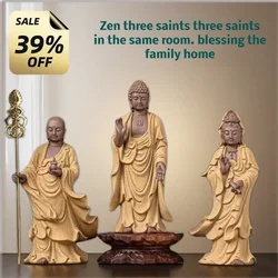 Ceramics Guanyin, Sakyamuni  Ksitigarbha Bodhisattva Figure Statue Chinese Buddha Statues Home Living Room Feng Shui Statues