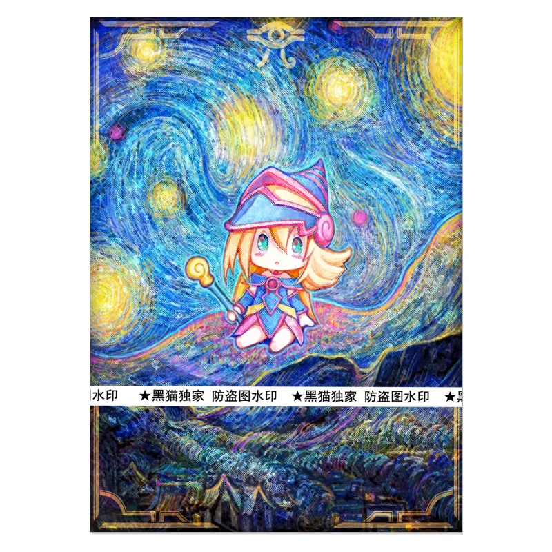 

60 шт./компл. 63X90 мм своими руками Yu-Gi-Oh! Звездное небо, темный волшебник, рукава для карточек для девочек, цветная защитная крышка для карточек Ygo, подарочные игрушки