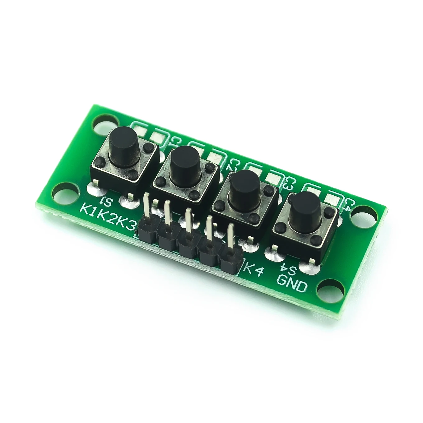 DIY Kit 1x4 4 Independent Key Button Keypad Keyboard Module Mcu for Arduino Student Class Design Graduation Project Experiment