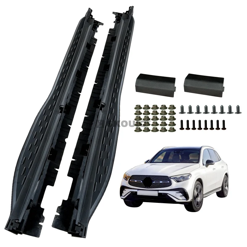 new SKOUIO-AZ-11 SUV Aluminum Pedals Running Board for   GLC 300 2023-2025 GLC Coupe 2024 2025 Car Foot Pedal Side Step