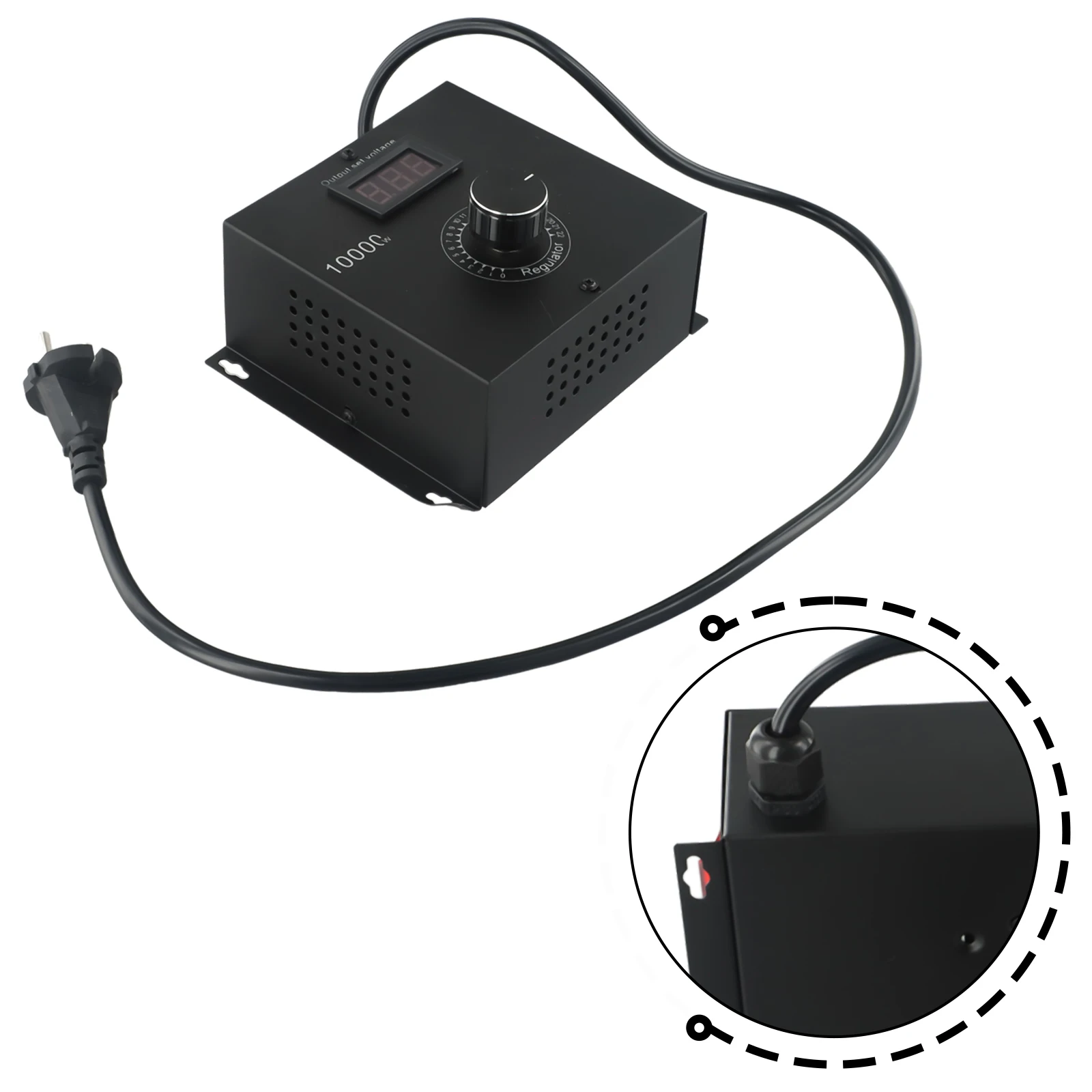 Multi Functional Voltage Regulator, 10000W SCR Electronic Controller, Stepless Rotation Knob, LCD Display, Thicken Copper Part