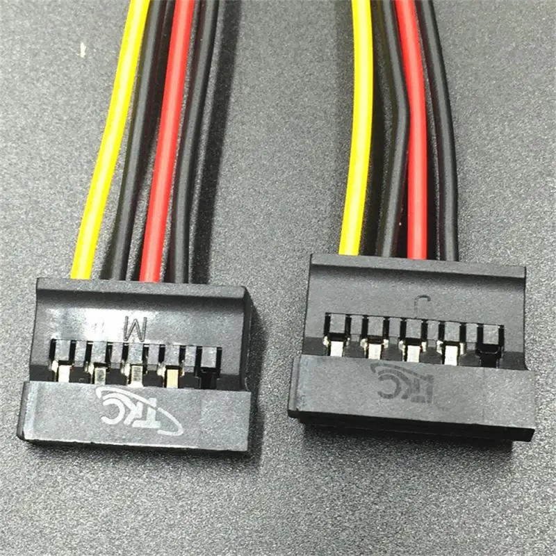 Serial ATA SATA 4 Pin IDE Molex a 1/2/3 de 15 pines HDD Cable adaptador de corriente, promoción mundial popular