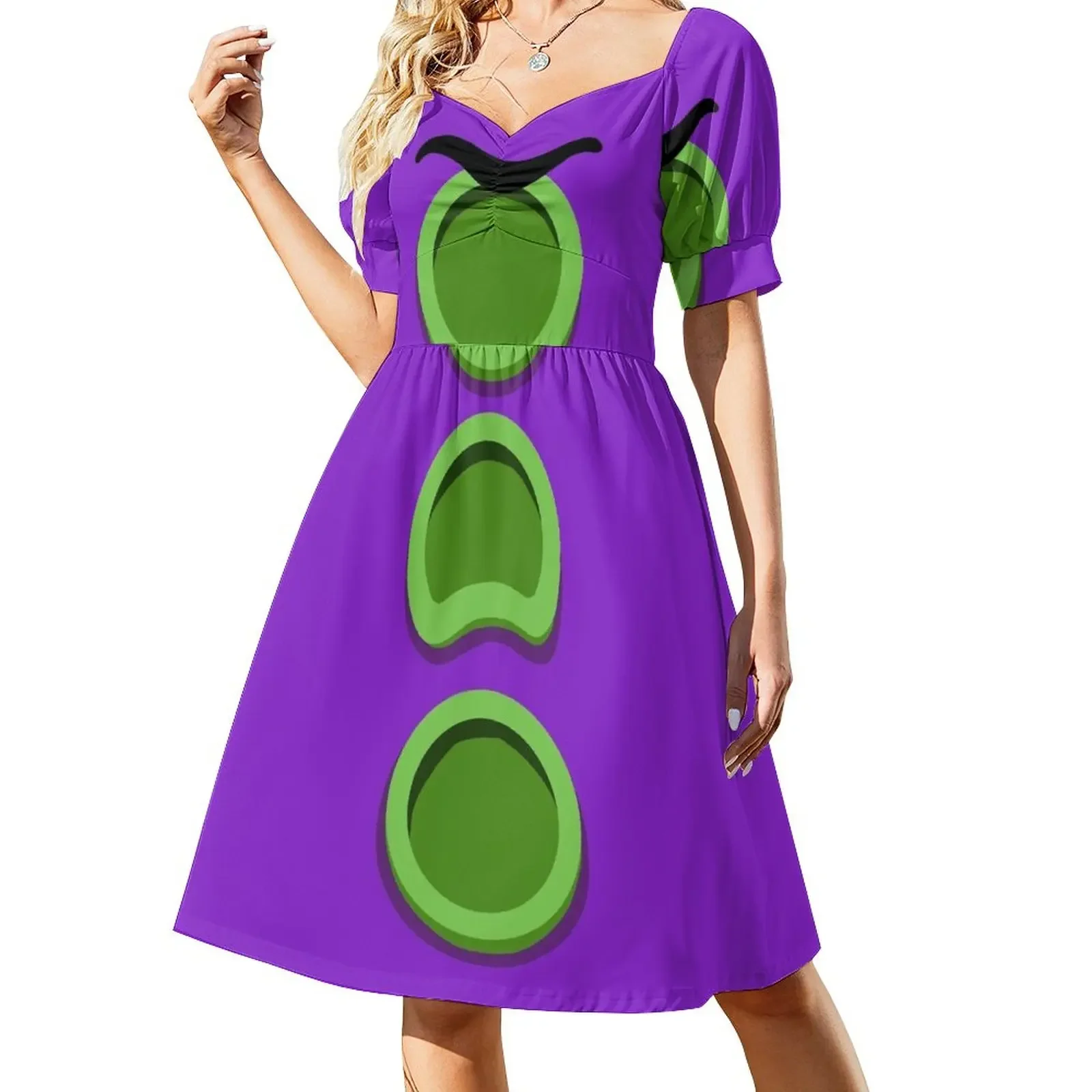 Purple Tentacle - Day of the Tentacle DOTT Short-Sleeved Dress dress loose summer dress dresses for woman