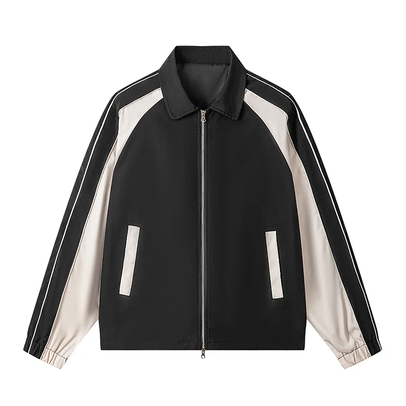 

New Men's Fashion Varsity Jacket Causal Slim Fit Cotton Baseball Bomber Jackets Men's Brand Loose Workwear Jacket