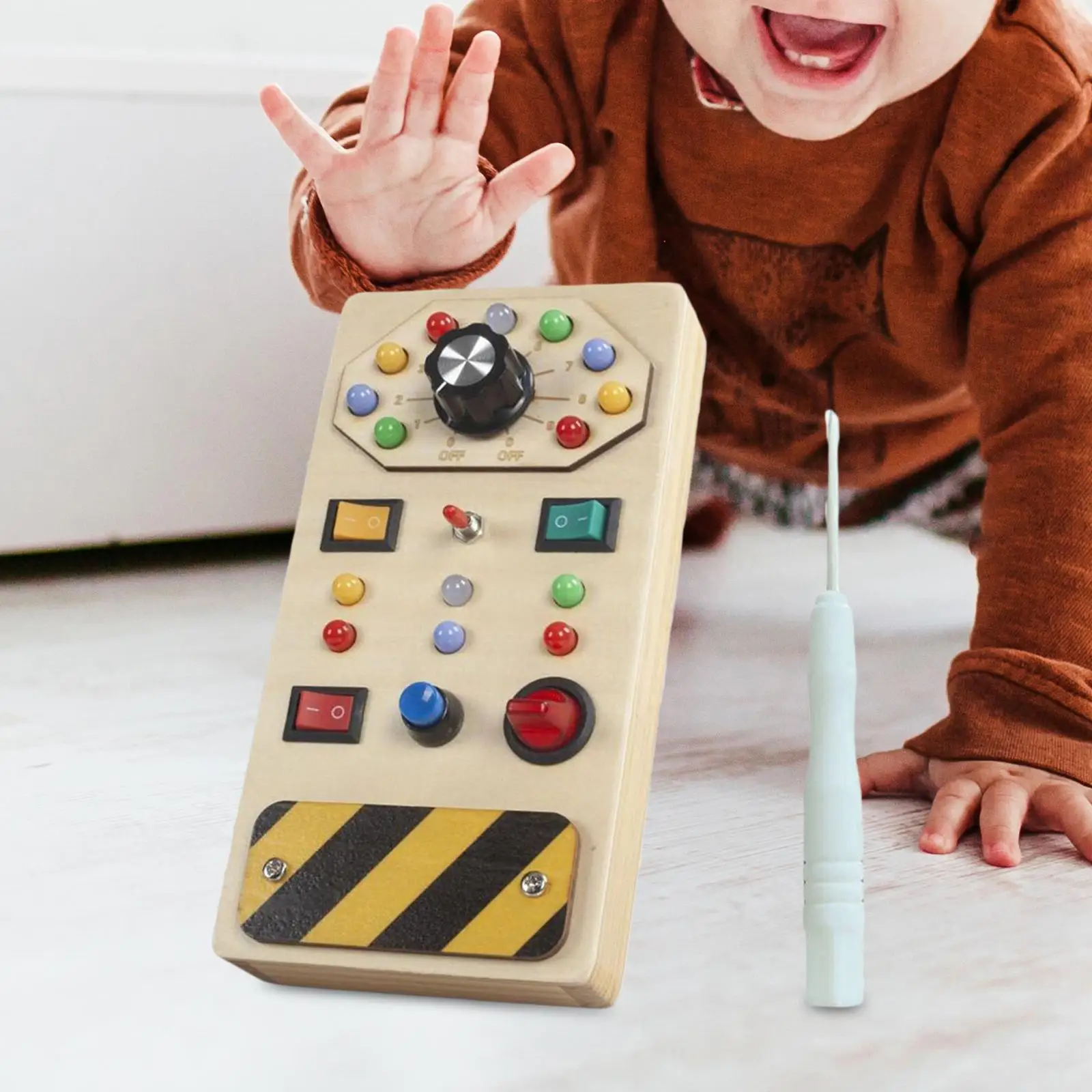 Interruptor de luces, tablero ocupado, juguetes Montessori, habilidades motoras básicas para niños mayores de 3 años