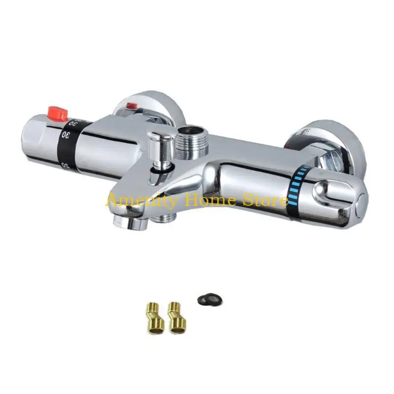 F26C Wall Mounted Thermostatic Shower Valves Bathroom Thermostatic Shower Mixer Bath/Shower Valves Trim Easy to Install