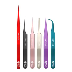 Mobile home appliance repair tweezers Stainless steel non-magnetic anti-static pointed high precision bird's nest hair acne clip