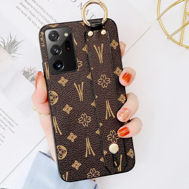 

Luxury Musubo Wristband Phone Case For Samsung Galaxy A21S A52 A72 a71 A70 A12 A32 A50 S20 S21 S22 S23 Ultra Note 20 Girls Cover