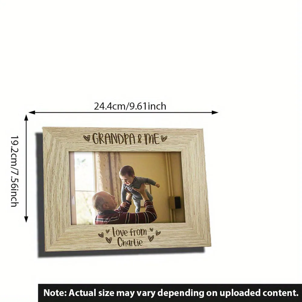 تخصيص إطار الصورة الجد وأنا هدية الجد شخصية | هدية عيد الميلاد للجد قم بتحميل صورتك لتخصيص الصورة f #3