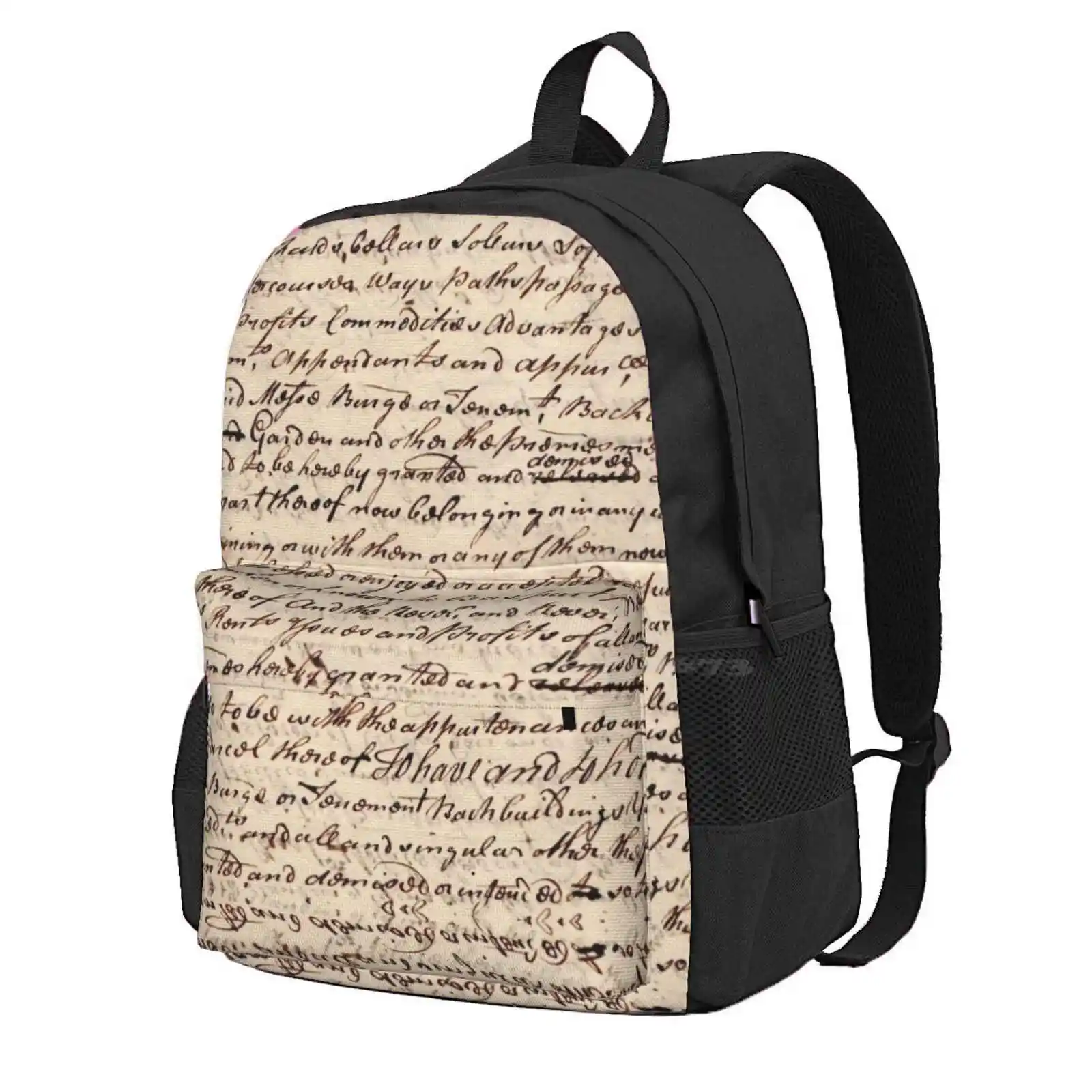 

Old Letter Hot Sale Schoolbag Backpack Fashion Bags Letter Snail Mail Cursive Calligraphy Handwriting Ephemera Old Handwritten