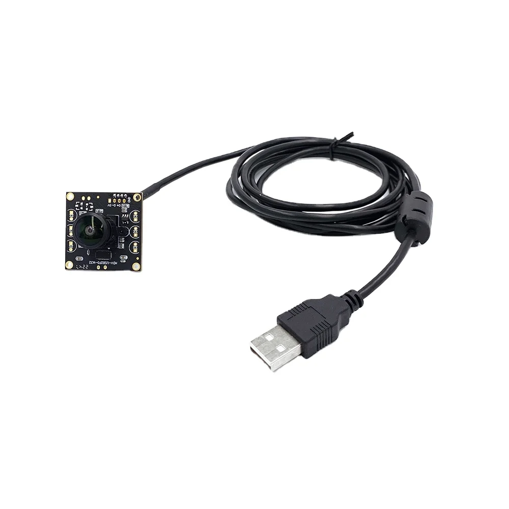 2026 New 5.0Megapixels 2592*1944 32*32mm Color USB Camera Module M12 1.7mm Fisheye Lens FOV 170 Degree Linux windows YUY2 MJPEG