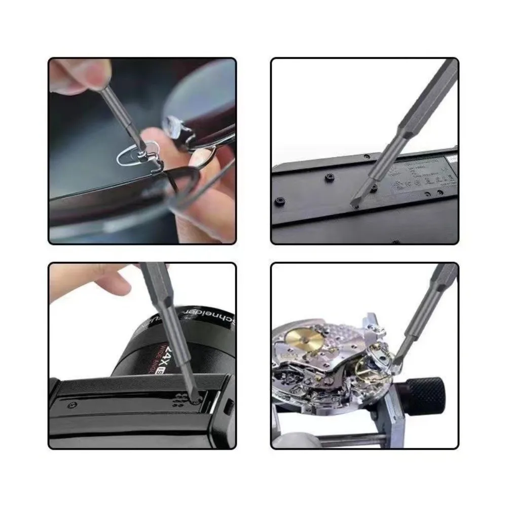 Aluminum Alloy Handle Precision Screwdriver Set 25 in 1 Storage Case Electronics Screwdriver Set Flat Head Magnetic Bits