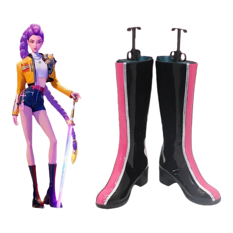 Anime Rumi Schoen Cosplay Schoenen Vrouwen PU Lederen Laarzen