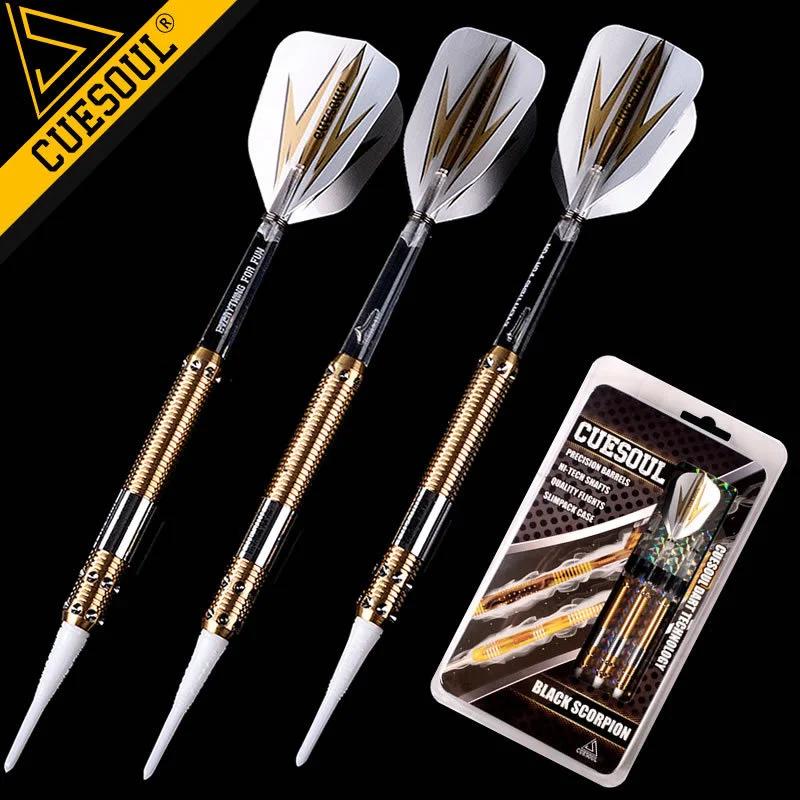 CUESOUL 18g Darts Professional Soft Tip Electronic Dart With Brass Barrel 15cm