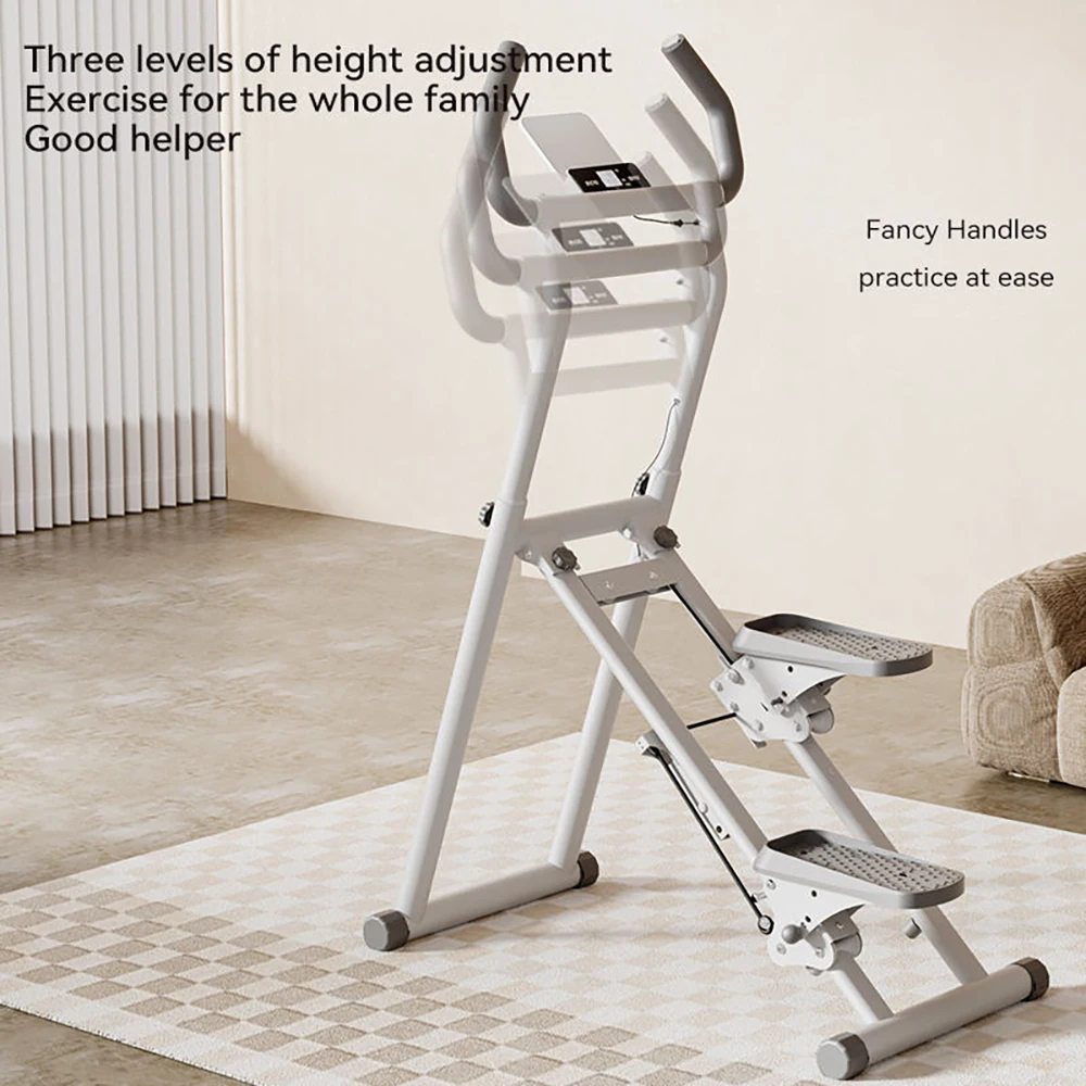 Multifunctional Folding Steel Stepper-Home Use All Wheel Drive Mountain Climber Machine for Cardio Workout
