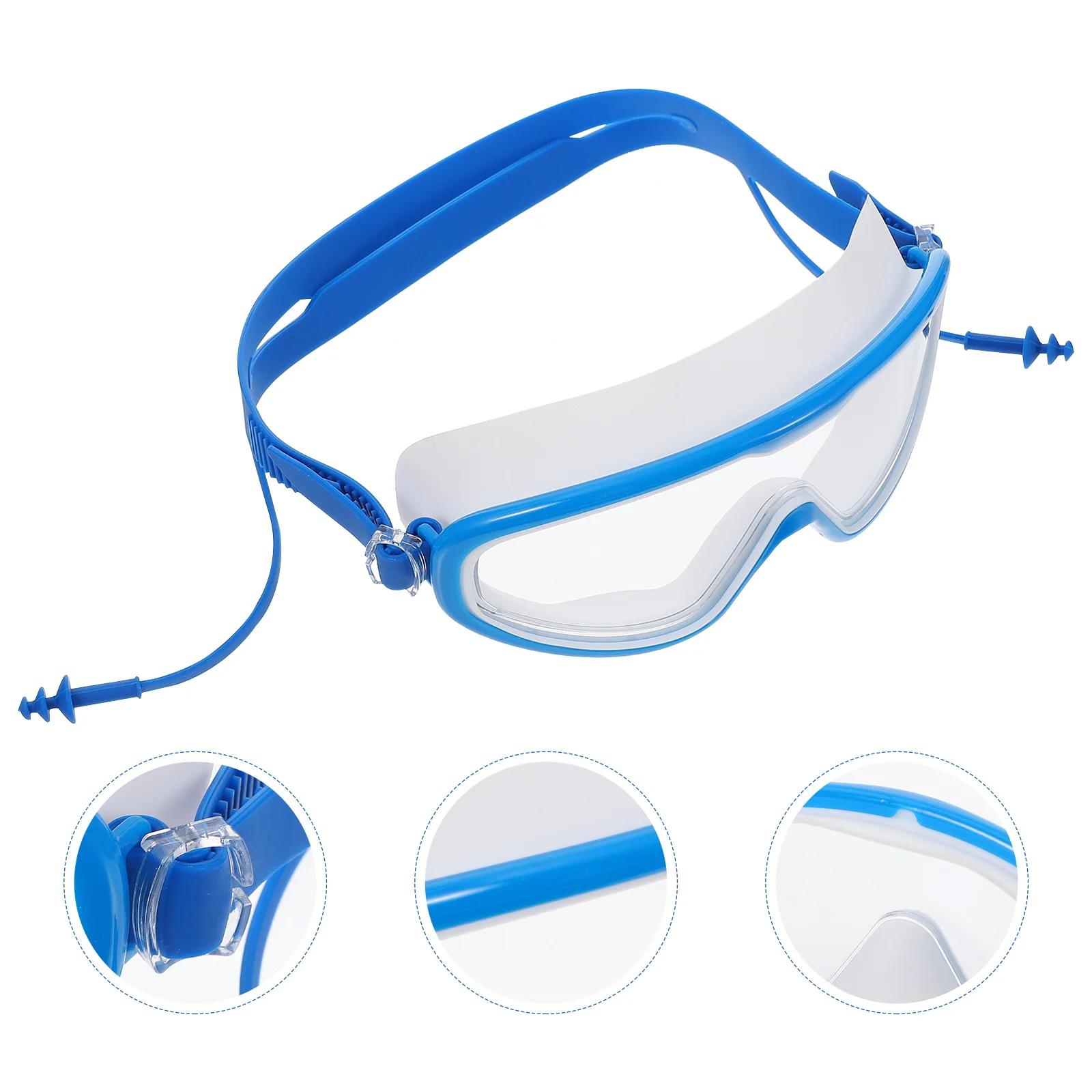 

Swimming Goggles Adult Waterproof Anti fog Silicone PC Adjustable Swim Glasses for Women Outdoor Use High definition