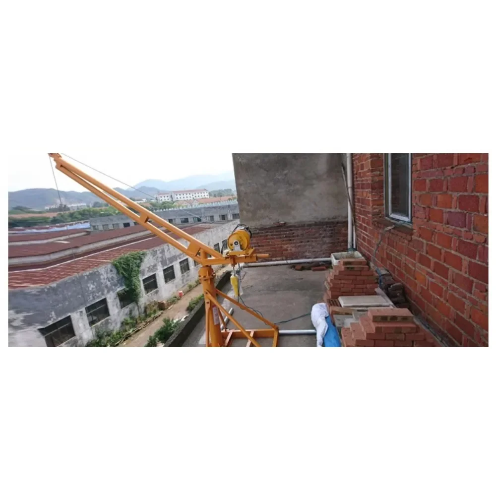 

exquisite craftsmanship Wireless remote control crane household hoist small 220V motor building decoration lifting crane