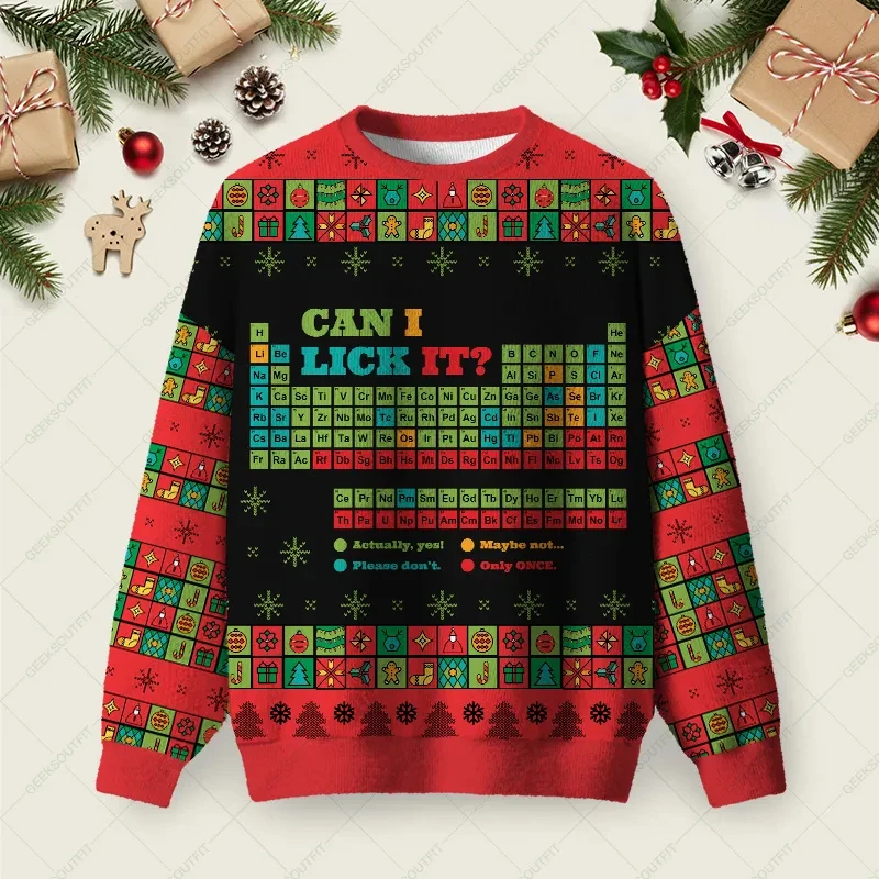 Funny Task Failed Successfully 3D Printed Mens Ugly Christmas Sweater Computer Unisex Casual Warm Pullover 2026 Jumper Sweaters