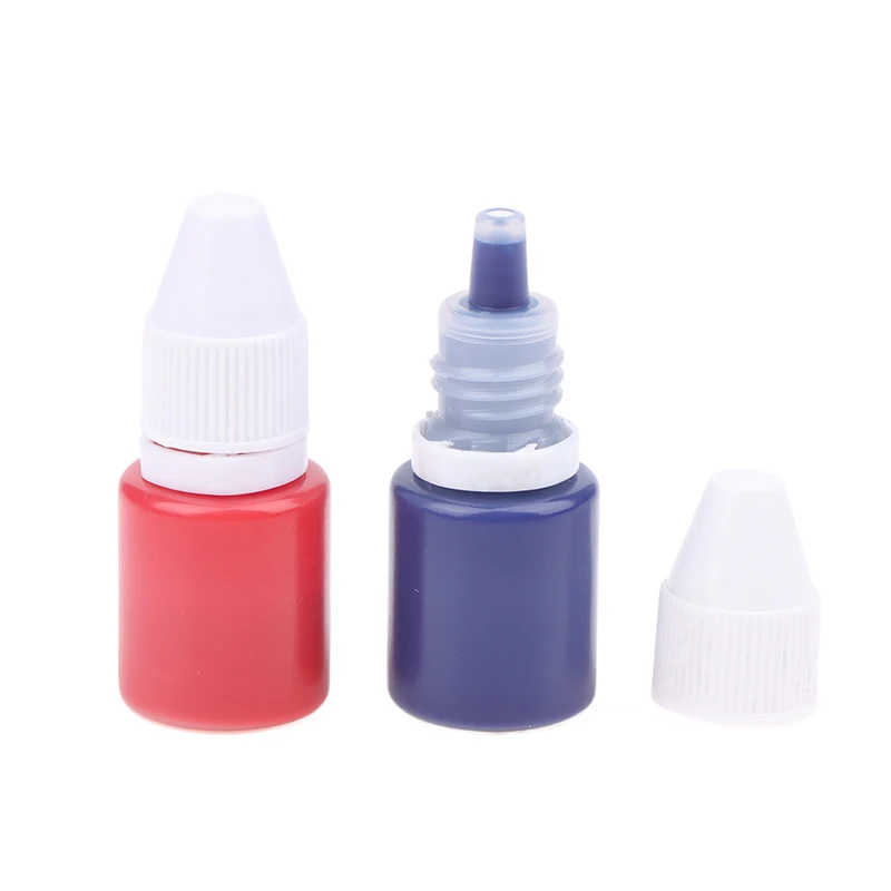 New Office Name Signature Seal Ink Supplement 5ml Inkpad Flash Refill Fast Drying Stamping Ink Photosensitive Stamp Oil 3Colors