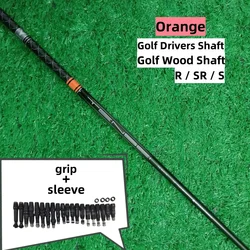 TENSEI-Tige de golf orange 1K avec sac à dos flexible en bois, manche en 2,4 R/S, manchon et poignée à assemblage libre, nouveau