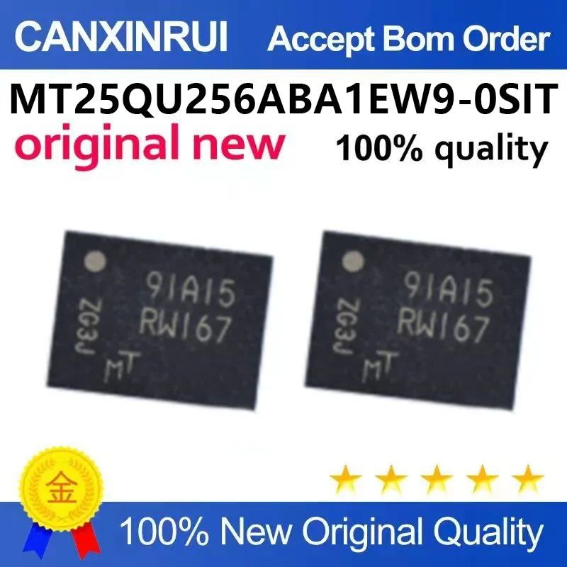 （5pcs-100pcs)New original MT25QU256ABA1EW9-0SIT silk screen RW167 patch DFN8 storage chip IC