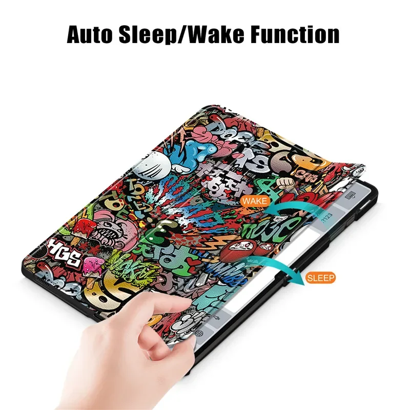 Dla Samsung Galaxy Tab S8 Ultra 14 6 cali 2023 Etui Fashion Painted Hard PC Back Book Tablet Cover dla Tab S8 Ultra Case